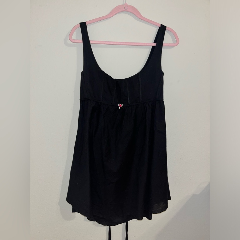 Kitteny Madalene Black mini dress